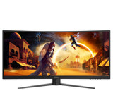 AOC G4 CU34G4Z computerskærm 86,4 cm (34") 3440 x 1440 pixel Wide Quad HD LED Sort, Rød