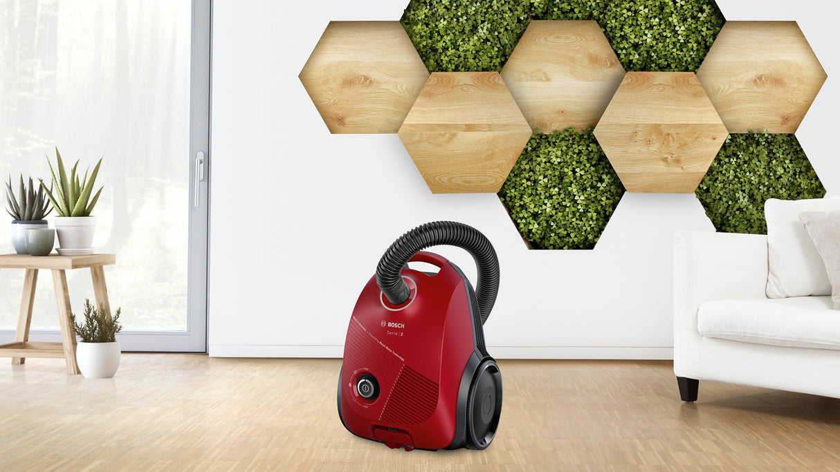 Bosch Serie 2 BGBS2RD1 støvsuger 3,5 L Beholder vakuum Dry 600 W Støvpose