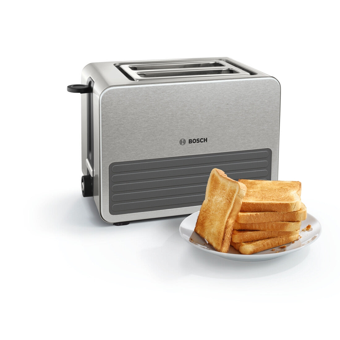 Bosch TAT7S25 toaster 2 slice(s) 1050 W Black, Grey