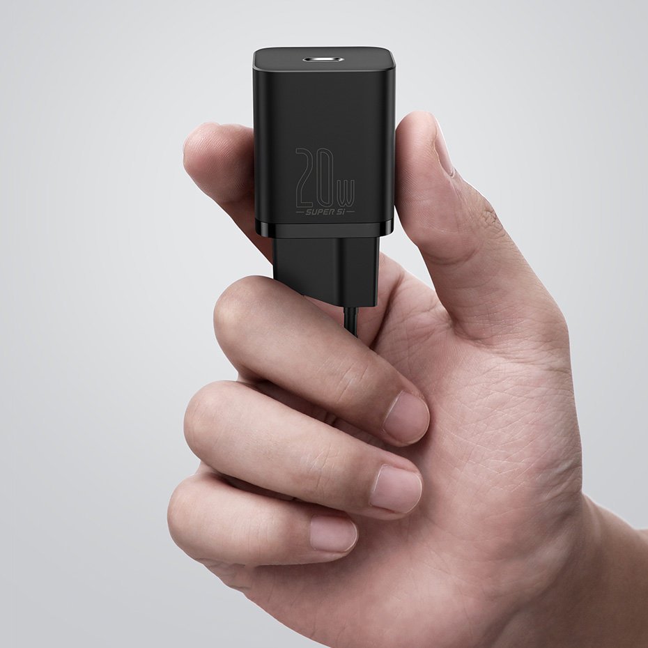 Baseus Super Si 1C fast charger USB Type C 20 W Power Delivery black (CCSUP-B01)