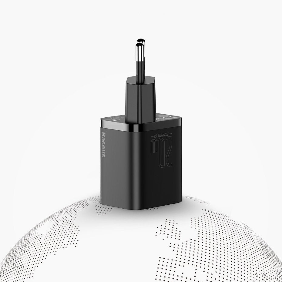 Baseus Super Si 1C fast charger USB Type C 20 W Power Delivery black (CCSUP-B01)