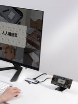 Baseus Metal Gleam Series 5-in-1 Multifunctional HUB USB Type C - USB Type C Power Delivery 100 W / HDMI 4K 30 Hz / 3x USB 3.2 Gen 1 (CAHUB-CX0G)