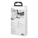Baseus Metal Gleam Series 5-i-1 multifunktionelle HUB USB Type C - USB Type C Power Delivery 100 W / HDMI 4K 30 Hz / 3x USB 3.2 Gen 1 (CAHUB-CX0G)