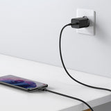 Baseus Super Si fast charger Quick Charge 3.0 Power Delivery 25W 3A + Cable USB Type C - USB Type C 3A 1m black (TZCCSUP-L01)