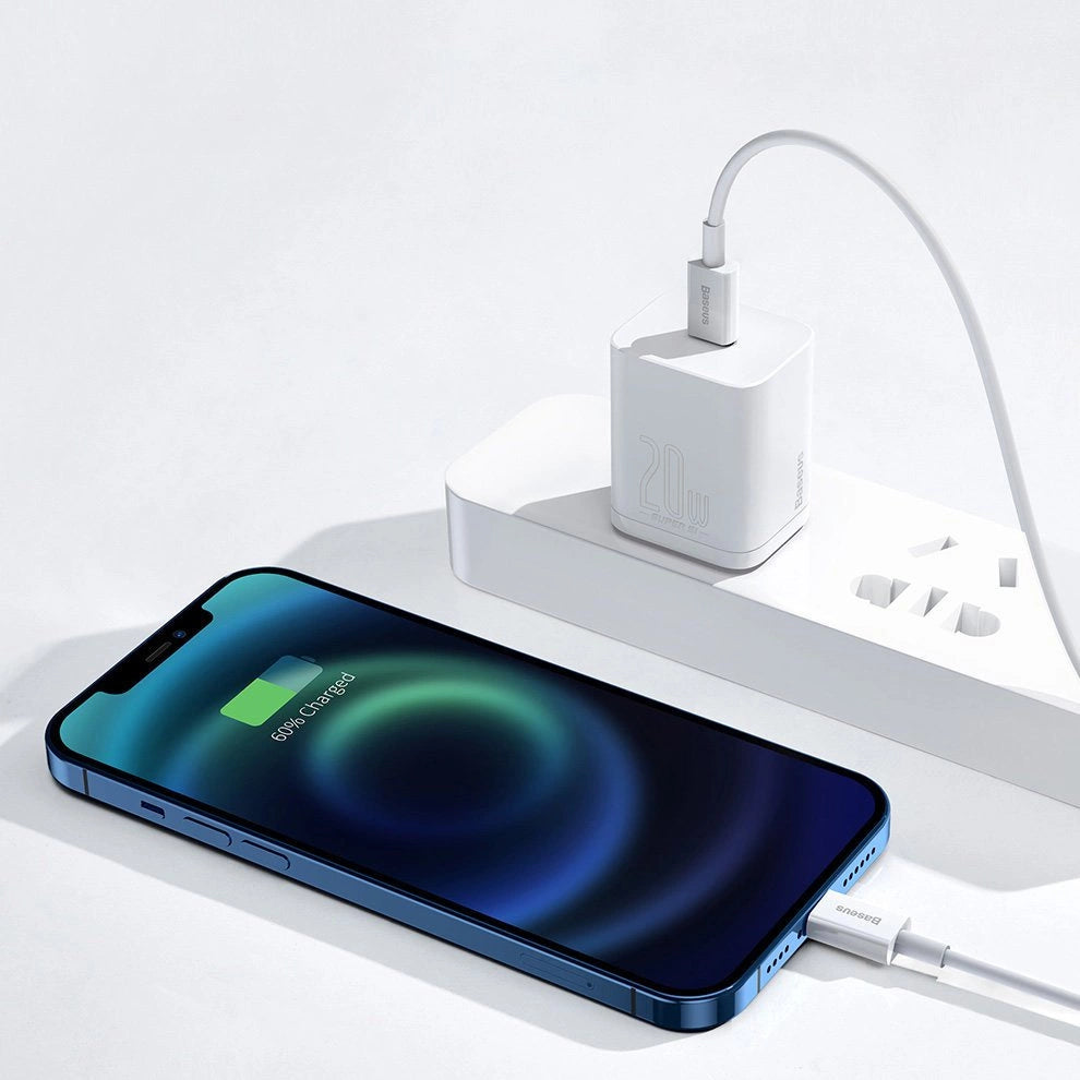 Baseus Superior Series USB-C / Lightning PD 20W 1 m kabel - hvid