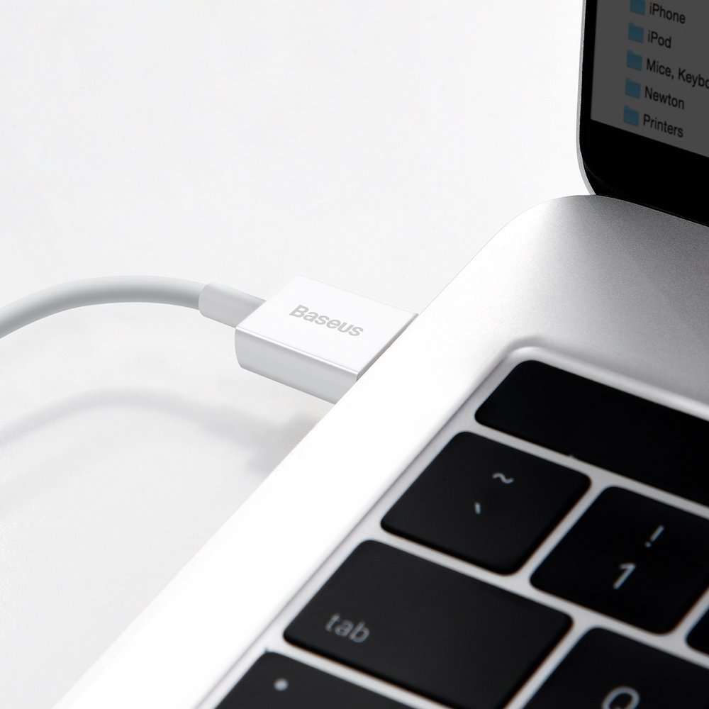 Baseus Superior USB - Lightning kabel 2,4A 1,5 m Hvid (CALYS-B02)