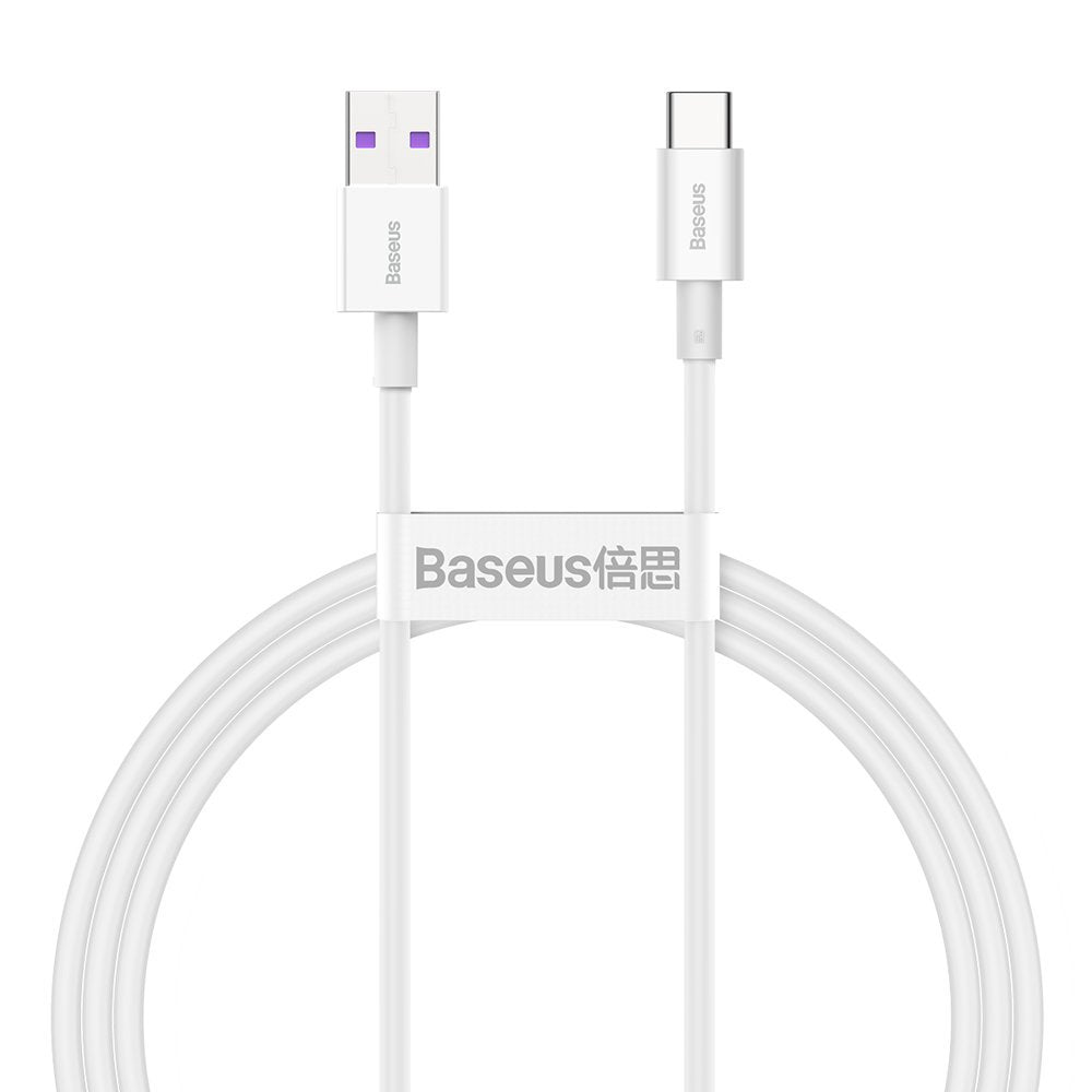 Baseus Superior USB-kabel - USB-type C 66 W 6A 1 m Hvid (CATYS-02)