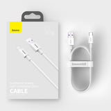 Baseus Superior USB-kabel - USB-type C 66 W 6A 1 m Hvid (CATYS-02)