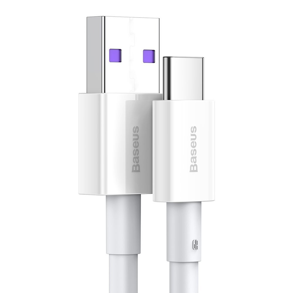 Baseus Superior USB-kabel - USB-type C 66 W 6A 1 m Hvid (CATYS-02)