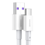 Baseus Superior USB-kabel - USB-type C 66 W 6A 1 m Hvid (CATYS-02)