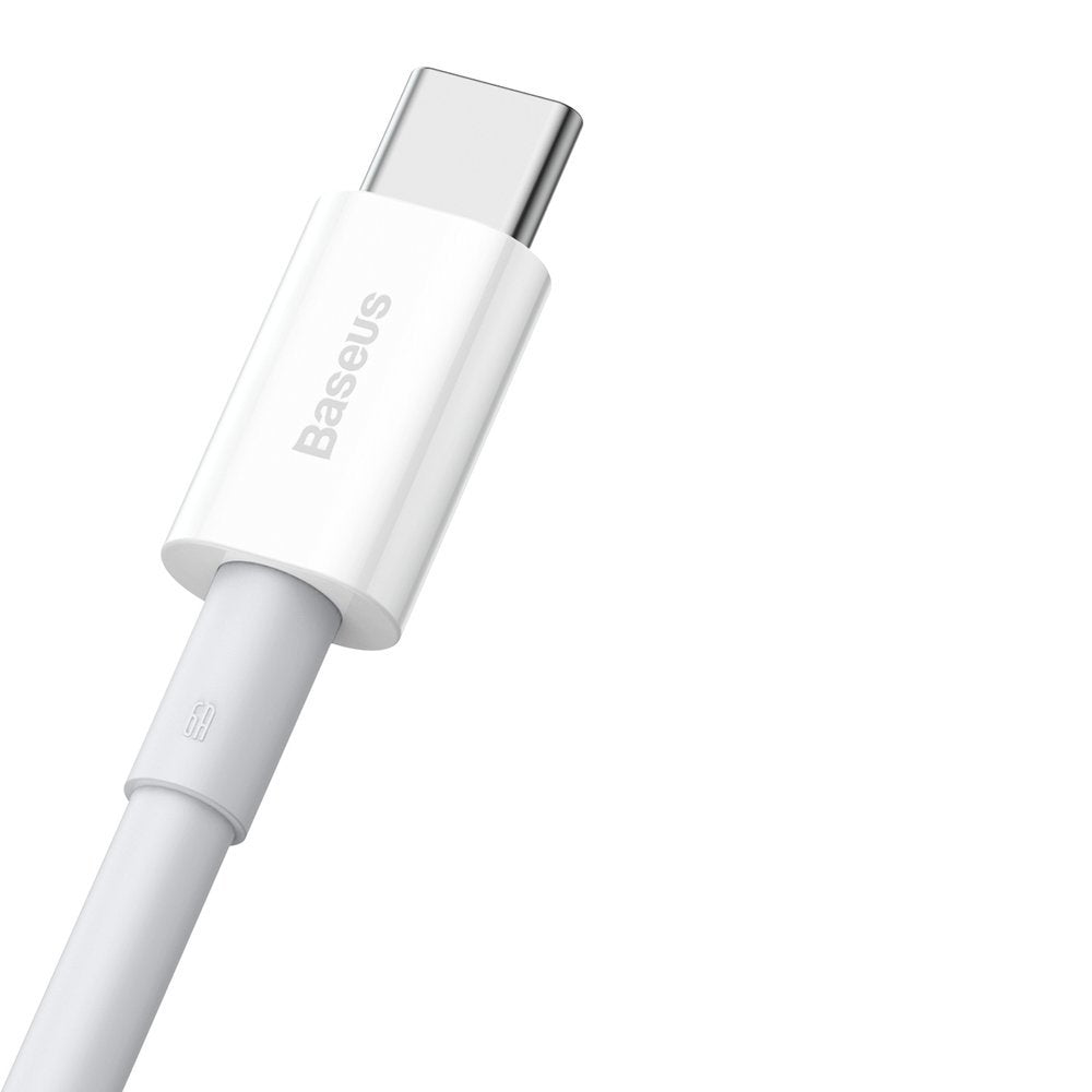 Baseus Superior USB-kabel - USB-type C 66 W 6A 1 m Hvid (CATYS-02)