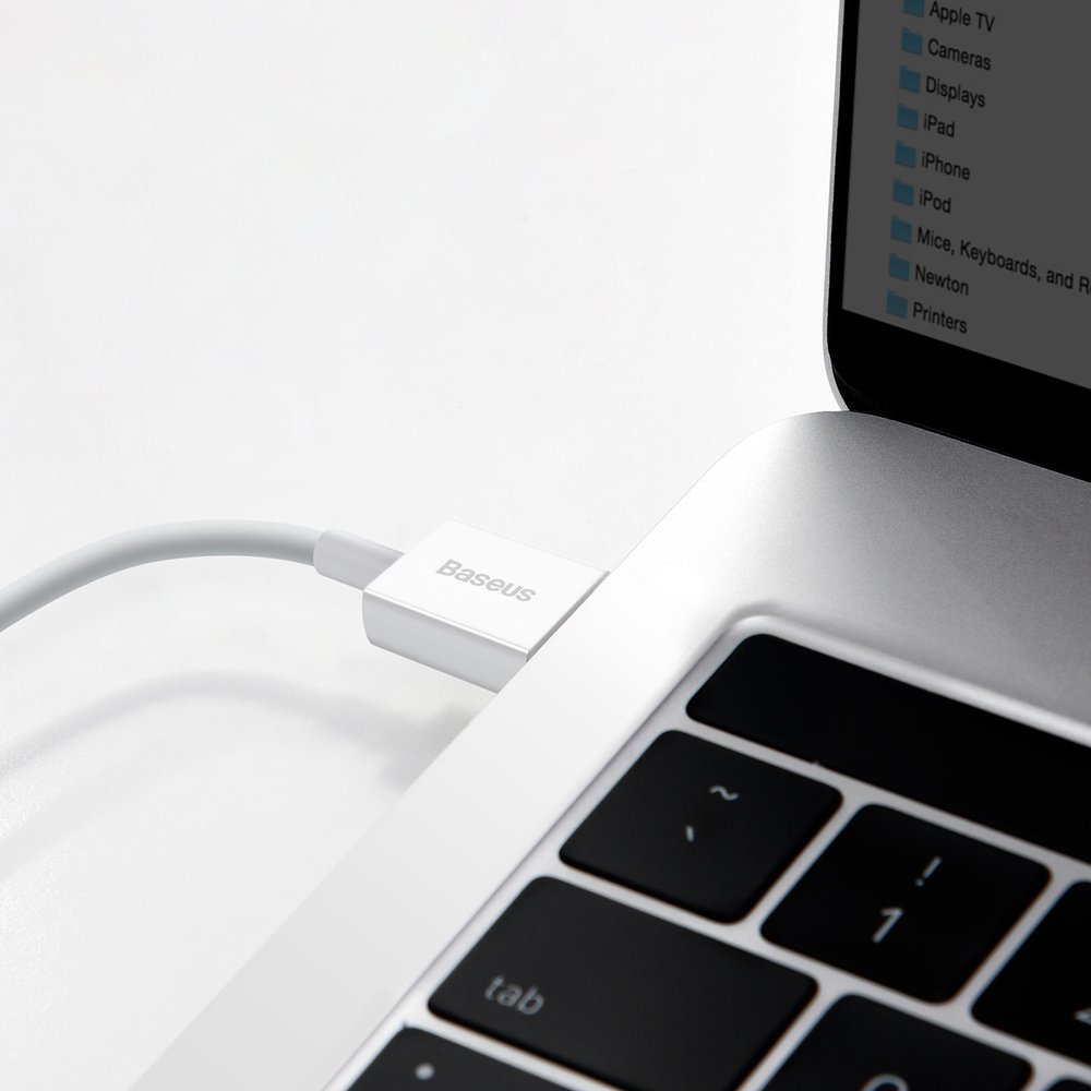 Baseus Superior USB-kabel - USB-type C 66 W 6A 1 m Hvid (CATYS-02)