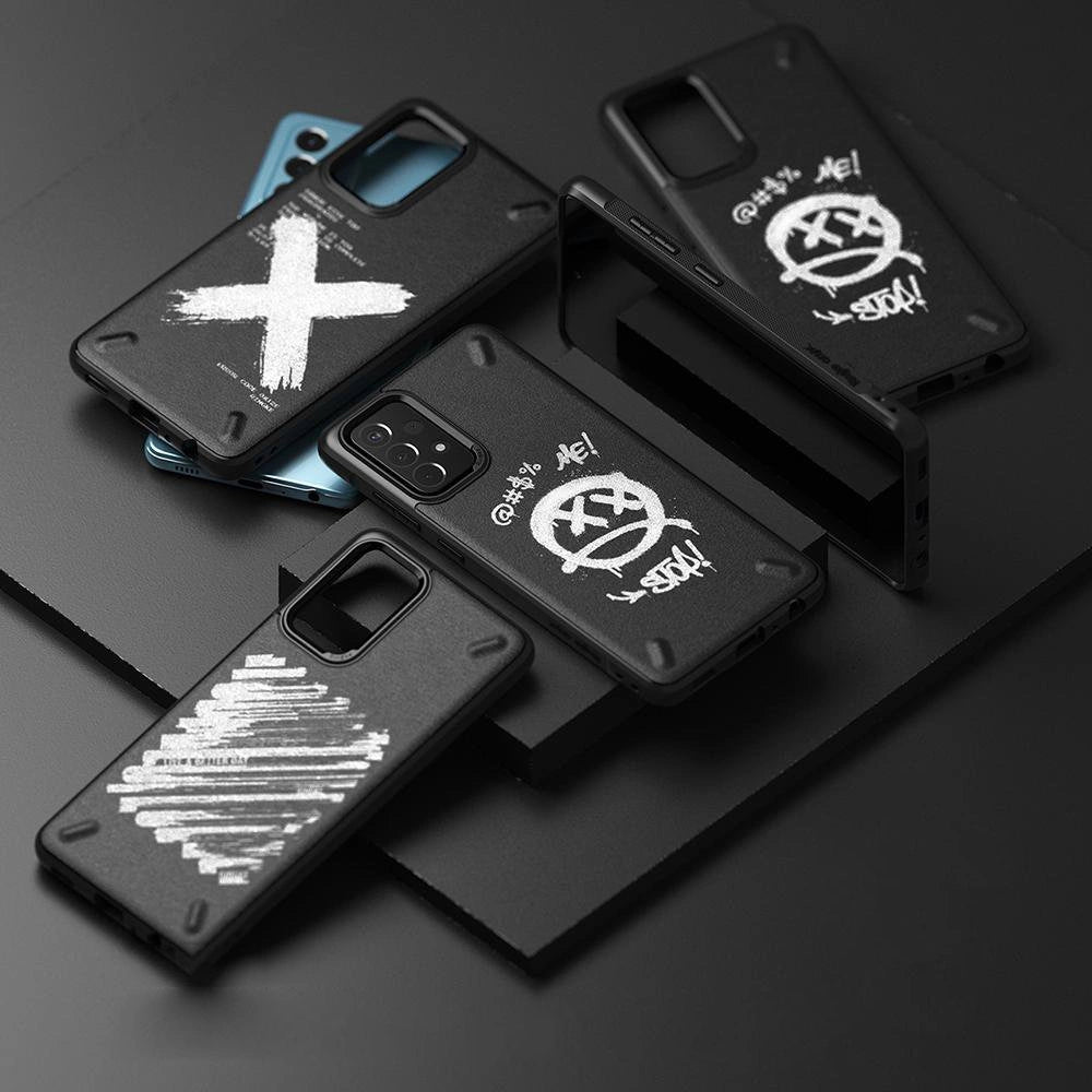 Ringke Onyx Design holdbar TPU Case Cover til Samsung Galaxy A72 4G sort (Paint) (OXSG0047)