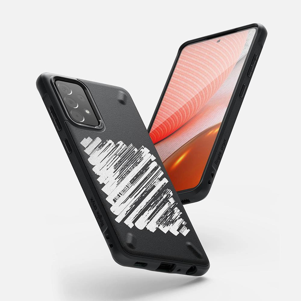 Ringke Onyx Design holdbar TPU Case Cover til Samsung Galaxy A72 4G sort (Paint) (OXSG0047)