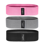 Wozinsky Sæt af 3x Stof modstandsbånd Modstand Mini Band til Yoga Crossfit Fitness (WFB-01)