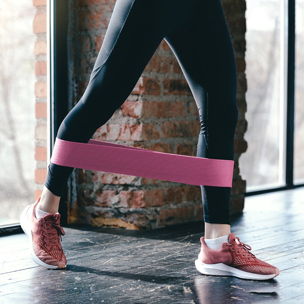 Wozinsky Sæt af 3x Stof modstandsbånd Modstand Mini Band til Yoga Crossfit Fitness (WFB-01)