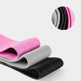 Wozinsky Sæt af 3x Stof modstandsbånd Modstand Mini Band til Yoga Crossfit Fitness (WFB-01)