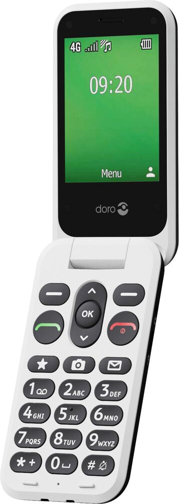 DORO Leva E22 2.8 128MB Sort/hvid Sort Hvid