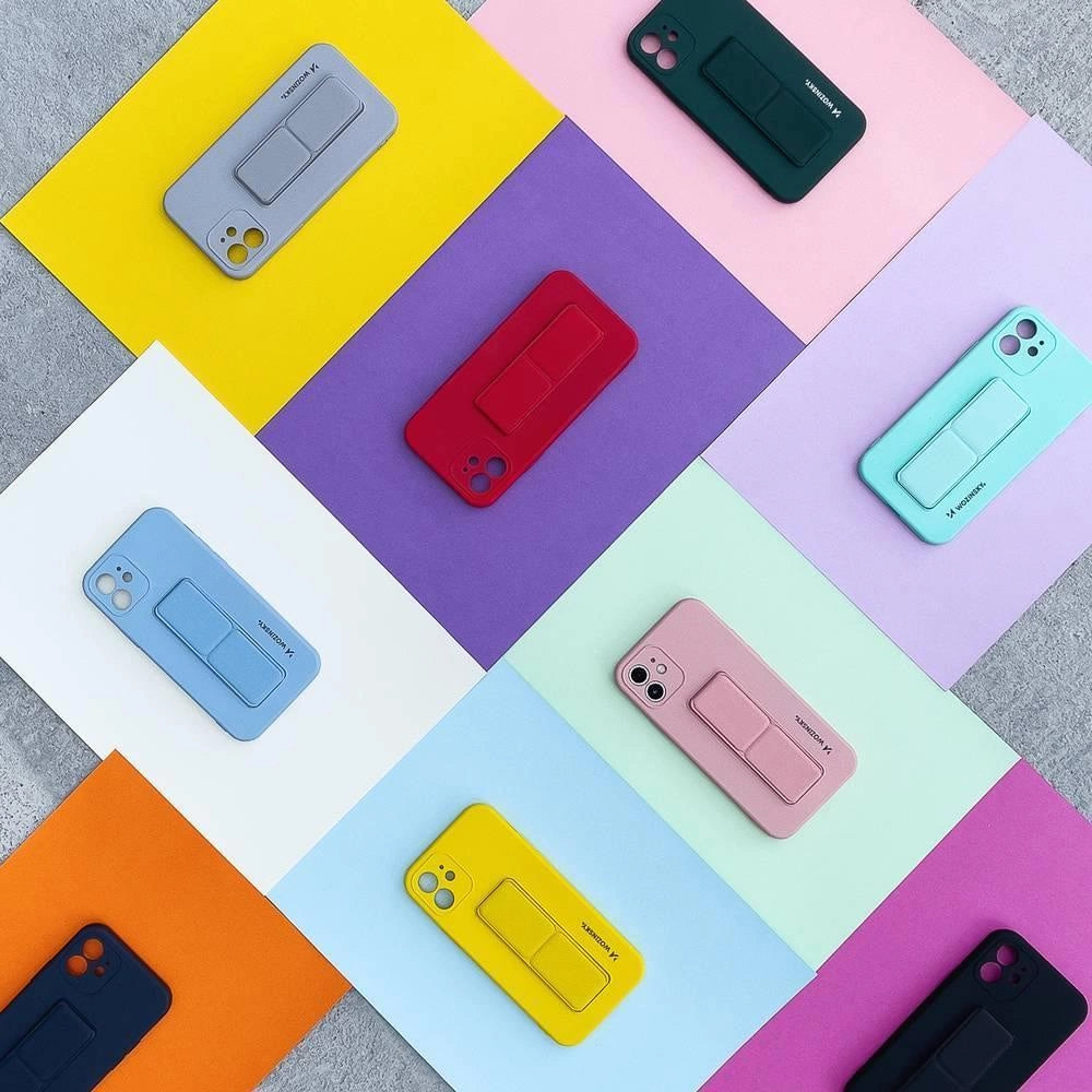 Wozinsky Kickstand Case Silicone Stand Cover til Samsung Galaxy A11 / M11 sort