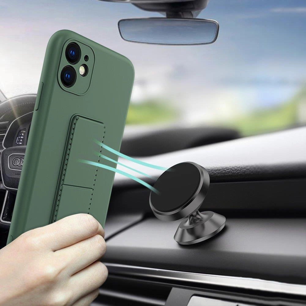 Wozinsky Kickstand Case Silicone Stand Cover til Samsung Galaxy A11 / M11 sort