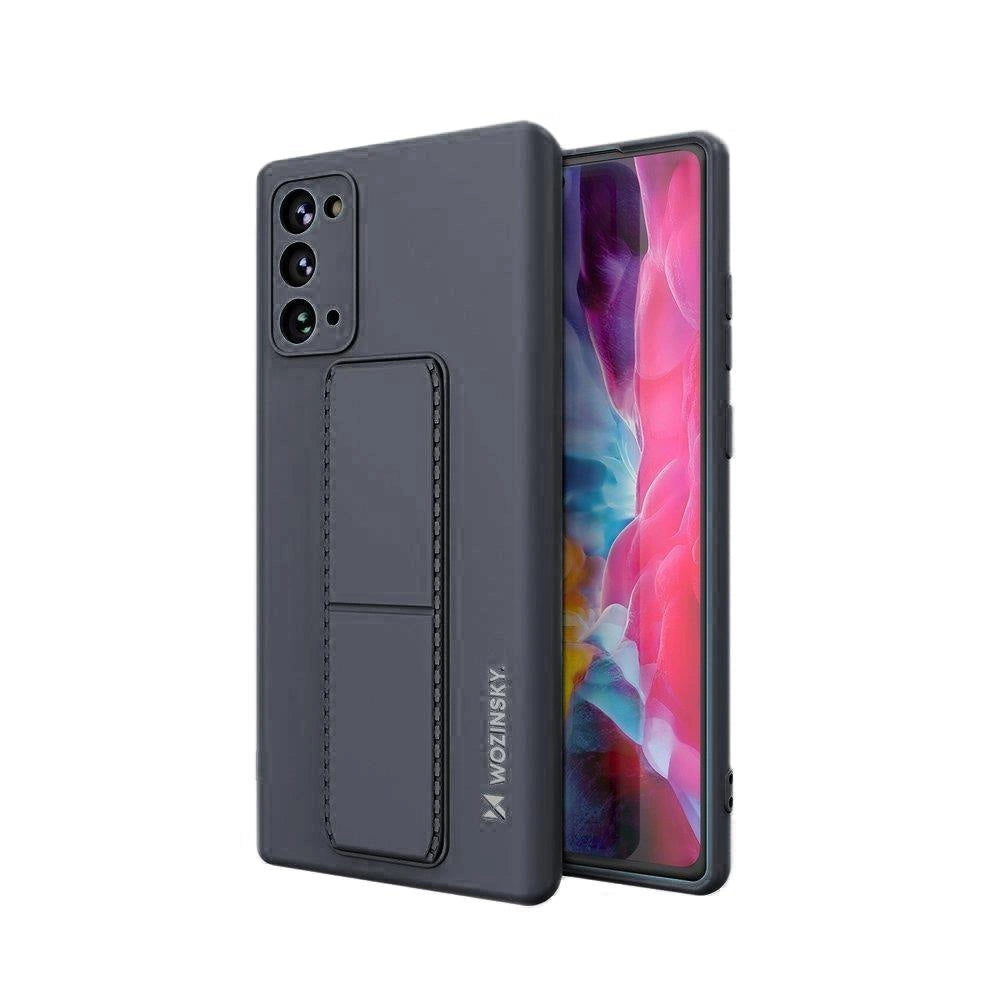 Wozinsky Kickstand Case silikon stand cover til Samsung Galaxy Note 20 blå