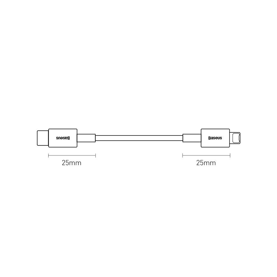 Baseus Superior Series USB-C / Lightning PD 20W 1 m kabel - sort