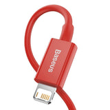 Baseus Superior USB - Lightning cable 2.4 A 1 m red (CALYS-A09)