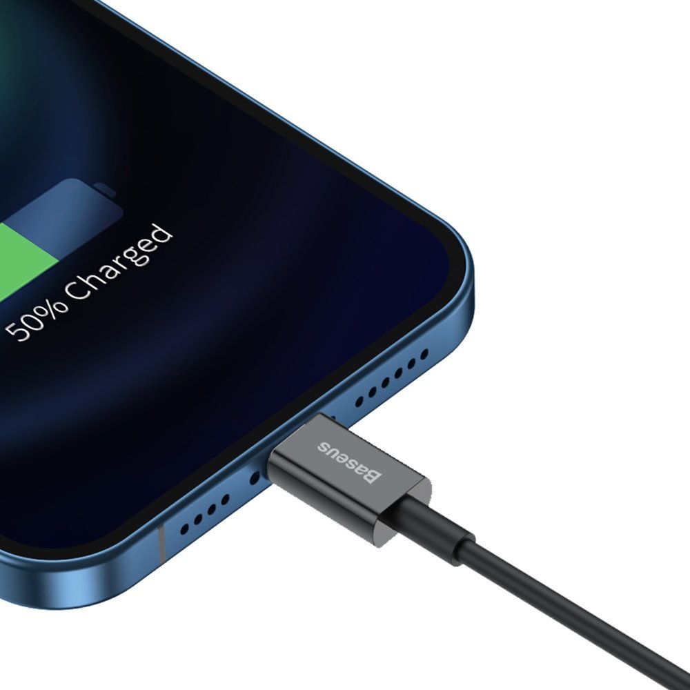 Baseus Superior USB - Lightning kabel 2,4 A 2 m sort (CALYS-C01)