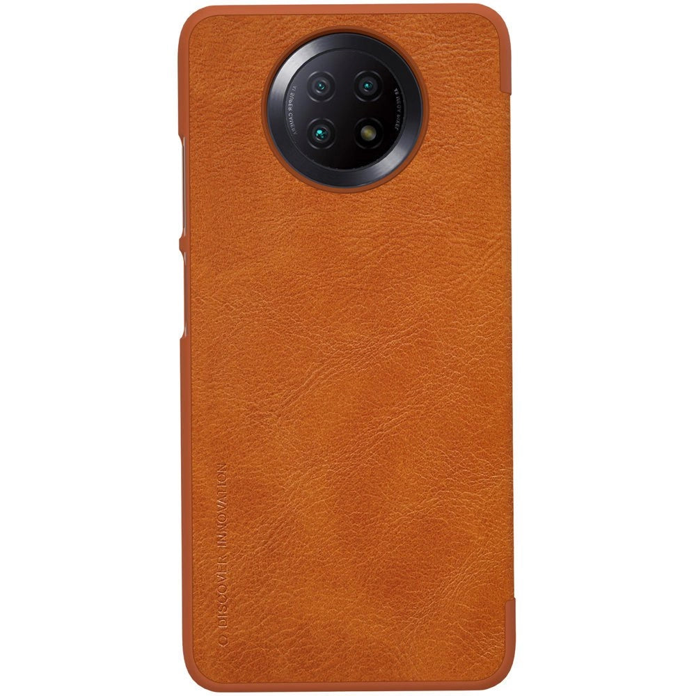 Nillkin Qin læderhylster for Xiaomi Redmi Note 9T 5G brun