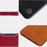 Nillkin Qin læderhylster for Xiaomi Redmi Note 9T 5G brun
