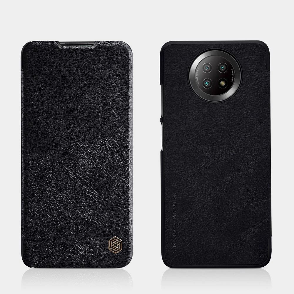Nillkin Qin læderhylster for Xiaomi Redmi Note 9T 5G brun
