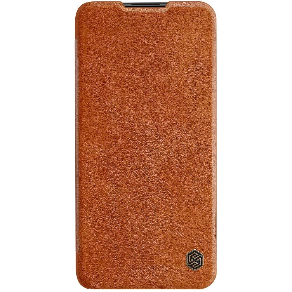 Nillkin Qin læderhylster for Xiaomi Redmi Note 9T 5G brun
