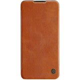 Nillkin Qin læderhylster for Xiaomi Redmi Note 9T 5G brun