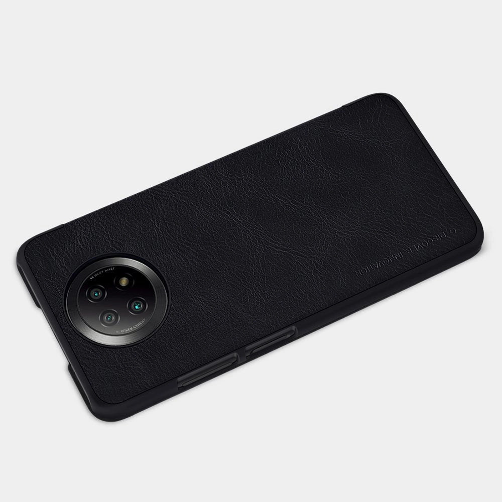 Nillkin Qin læderhylster for Xiaomi Redmi Note 9T 5G brun