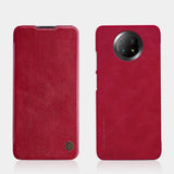 Nillkin Qin læderhylster for Xiaomi Redmi Note 9T 5G brun