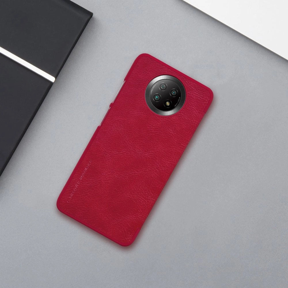 Nillkin Qin læderhylster for Xiaomi Redmi Note 9T 5G brun