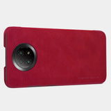 Nillkin Qin læderhylster for Xiaomi Redmi Note 9T 5G brun