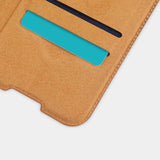 Nillkin Qin læderhylster for Xiaomi Redmi Note 9T 5G brun