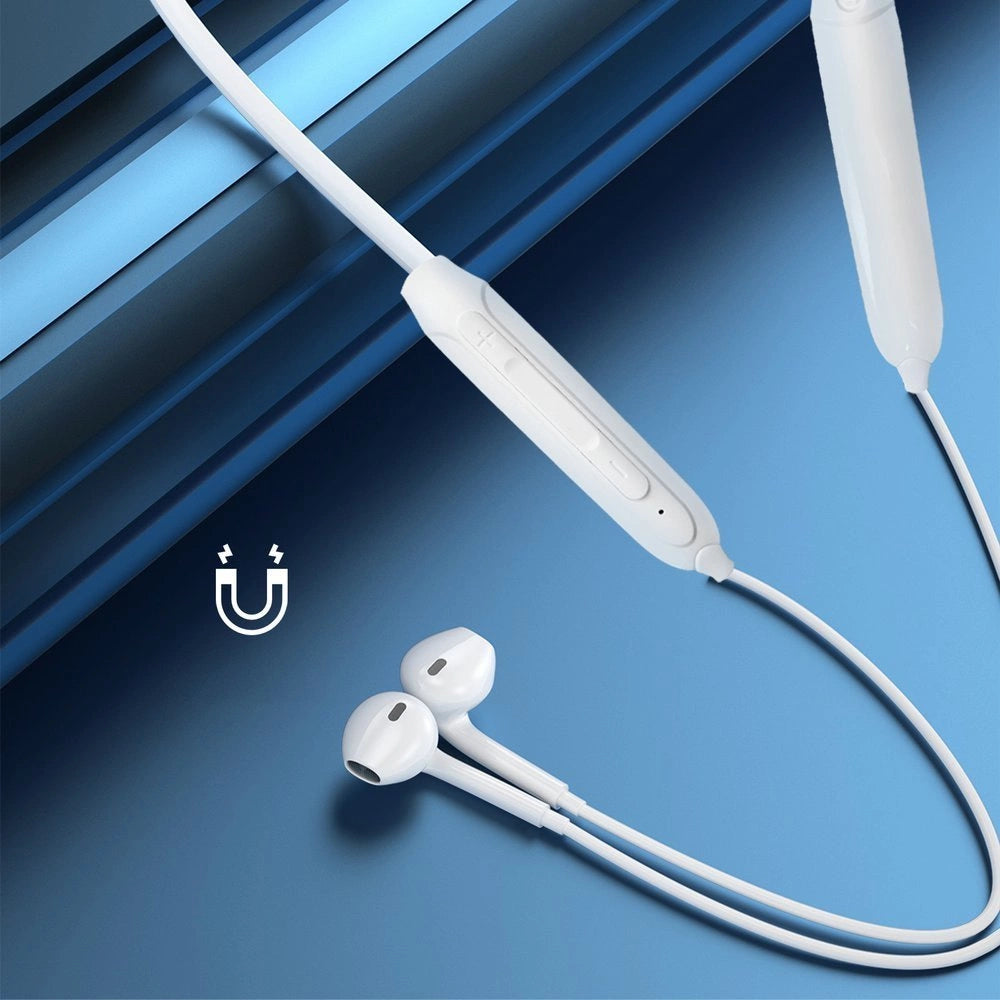 Dudao Magnetic Suction in-ear trådløse Bluetooth-hovedtelefoner hvid (U5B)