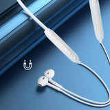 Dudao Magnetic Suction in-ear trådløse Bluetooth-hovedtelefoner hvid (U5B)