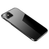 Clear Color Case Gel TPU Electroplating Frame Cover til Xiaomi Mi 11 sort