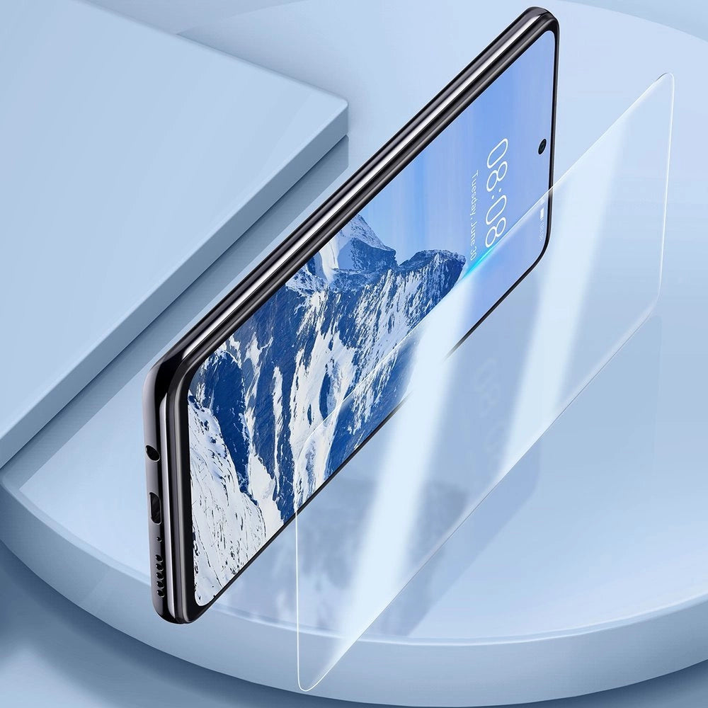 Baseus 2x fuldskærmsbeskyttelsesfilm 0,15 mm til Xiaomi Redmi K40 / K40 Pro / Poco F3 Transparent (SGMIK40-02)