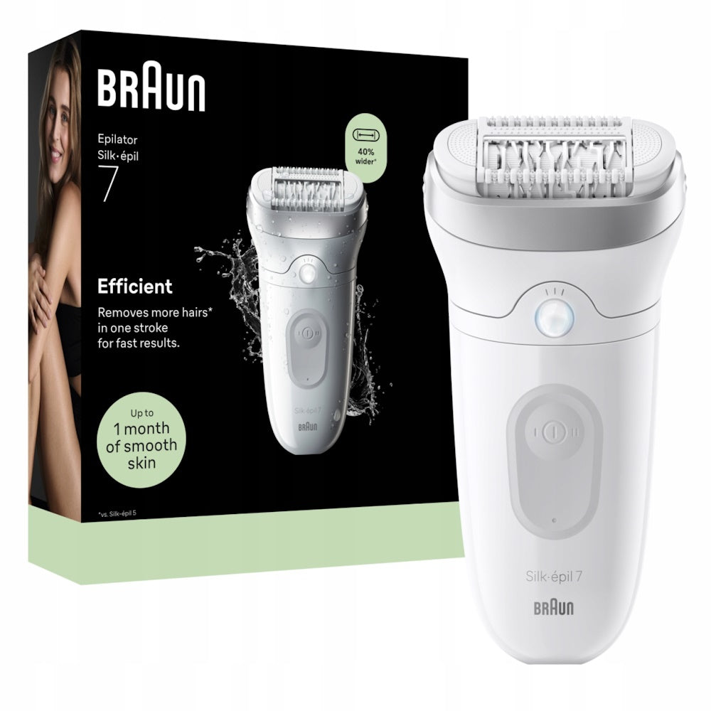 Braun Silk-epil 7 SE7-000 Epilator Hvid/Sølv