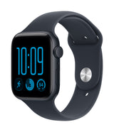 Apple Watch SE 3 GPS 44mm Midnight Aluminium Case with Navy Blue Sport Band - M/L