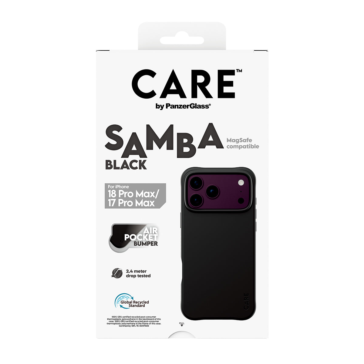 CARE by PanzerGlass Fashionable Case Samba Black w. MagSafe Apple iPhone 18 Pro Max