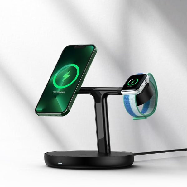 Baseus Swan 3v1 Wireless Magnetic Charging Bracket 15W Black