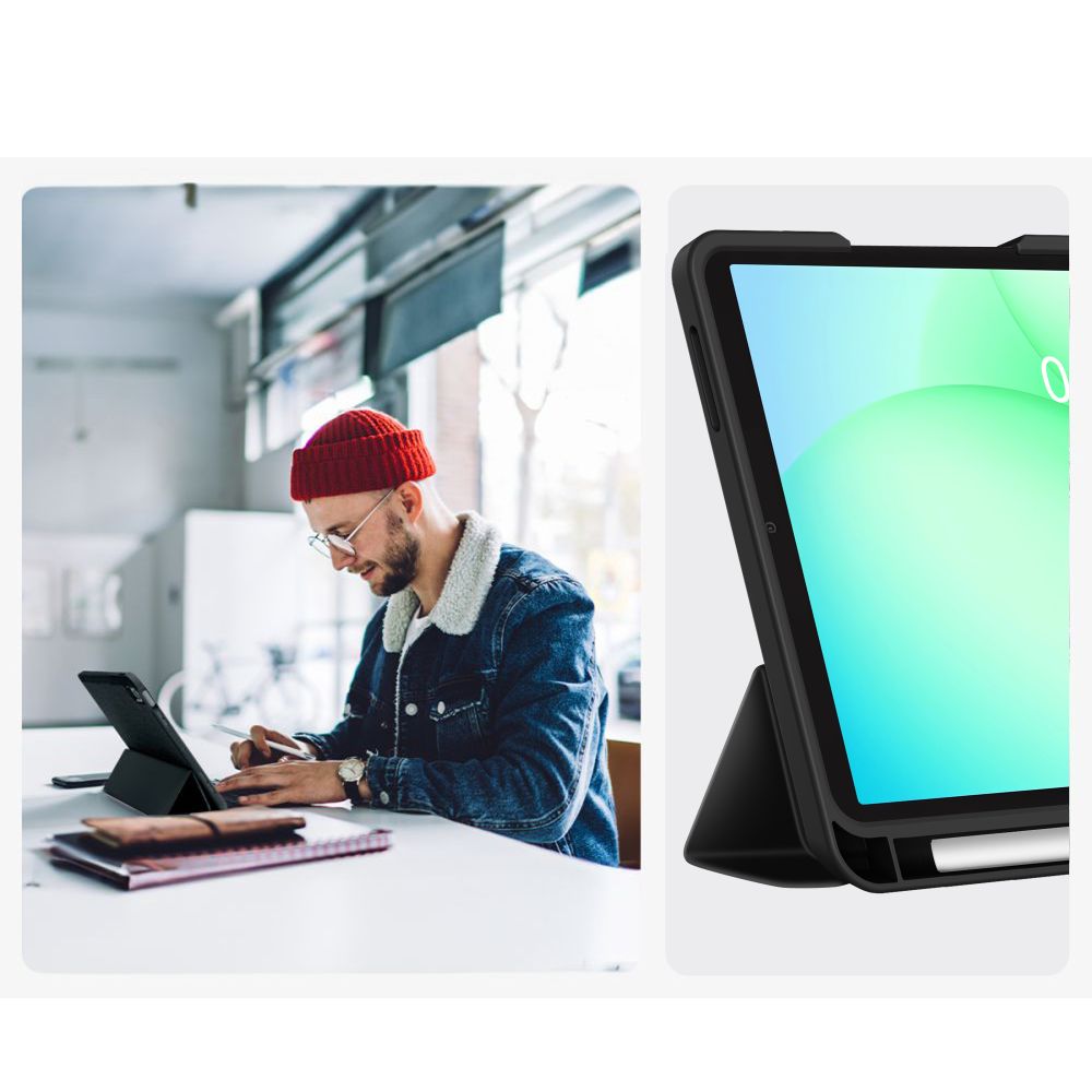 Tech Protect Sc Pen Til Galaxy Tab A9+ / A11+ Plus 11.0 X210 / X215 / X216 / X230 / X235 / X236 Sort