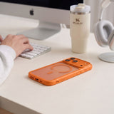 Tech Protect Magpeak Magsafe Cc Iphone 17 Pro / 18 Pro Mat Cosmic Orange