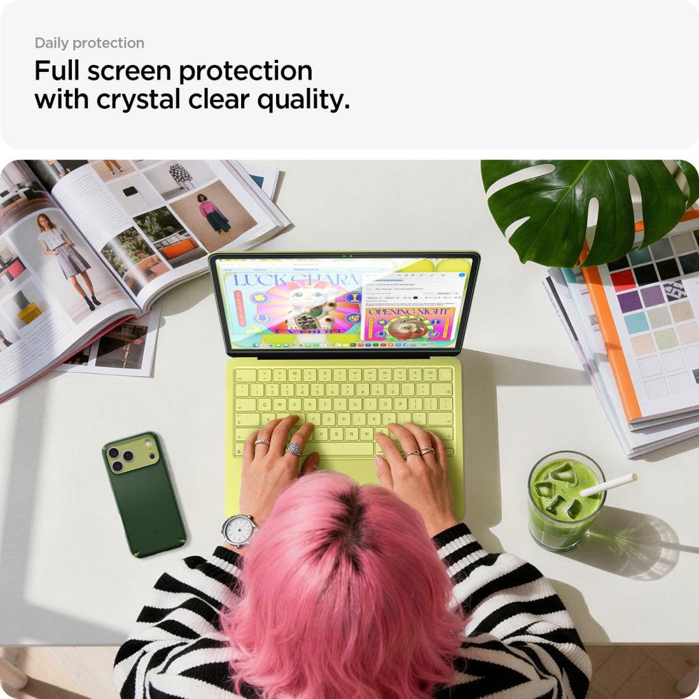 Hærdet Glas Spigen Glas.Tr Slim Fc Macbook Neo 13 2026 Sort