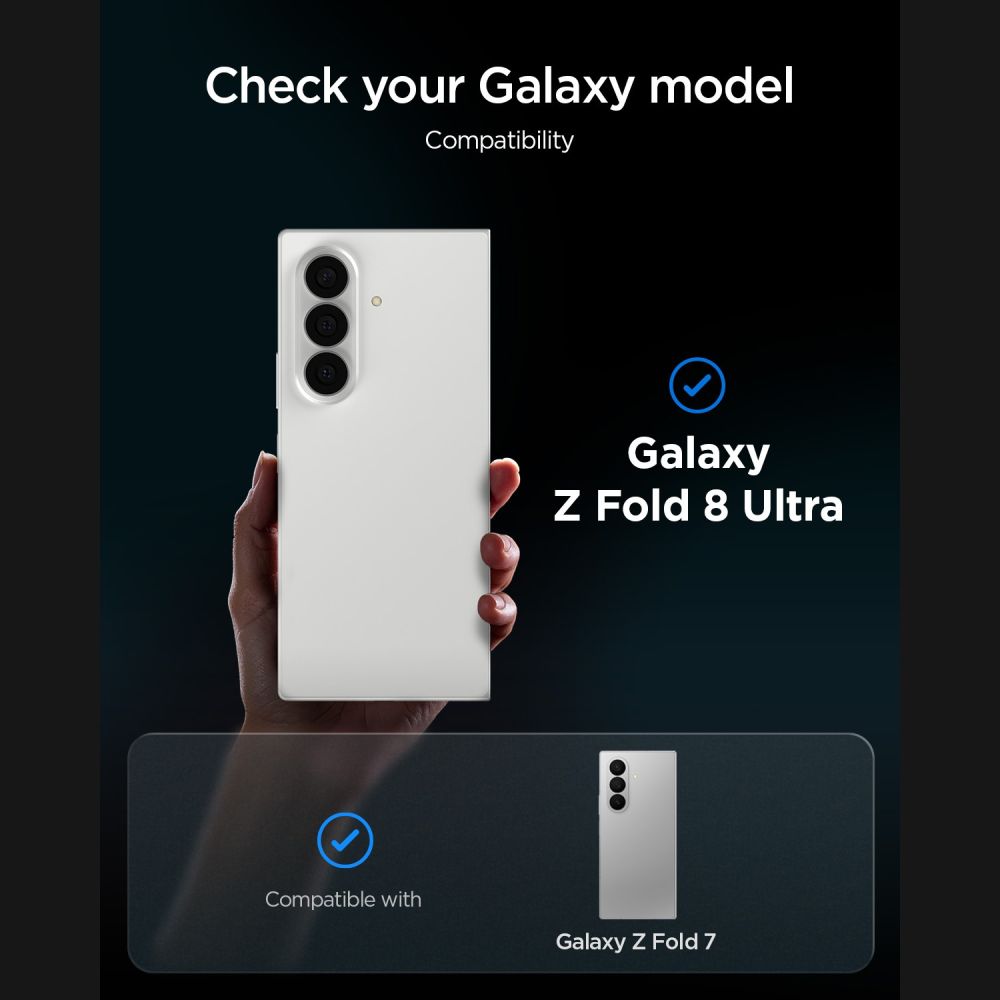 Hærdet Glas Spigen Glas.Tr Ez Fit Pro Ac 2 Pack Galaxy Z Fold 7/8 Ultra Privacy